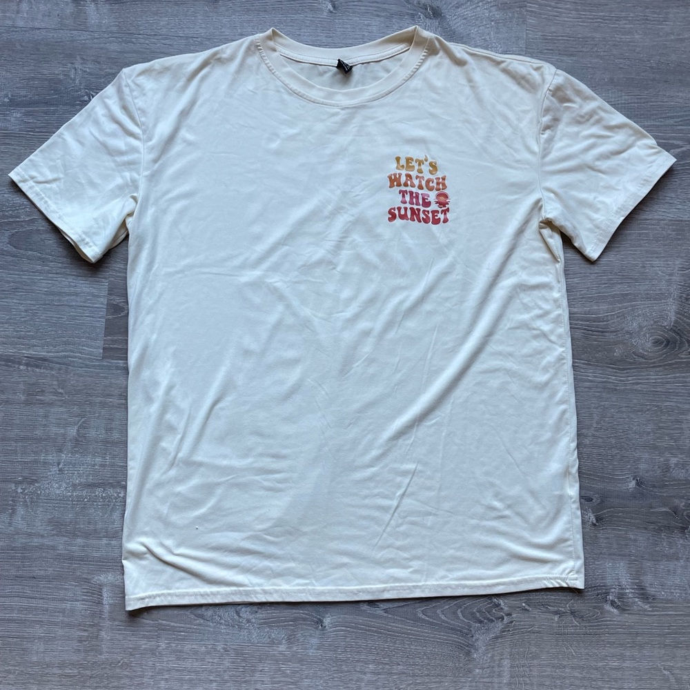 “Let’s watch the sunset” over sized Tshirt size L